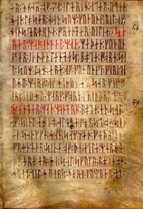 poema runico anglosassone codex runicus