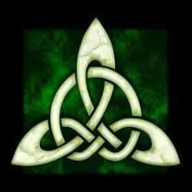 triscele celtico wicca verde