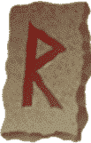 runa raido in rosso