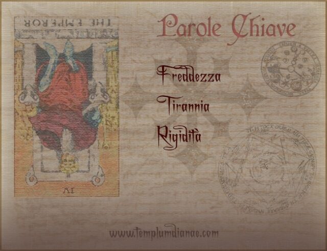 l'imperatore al rovescio tarocchi parole chiave