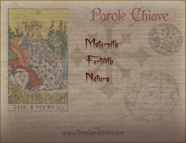 l'imperatrice tarocchi parole chiave