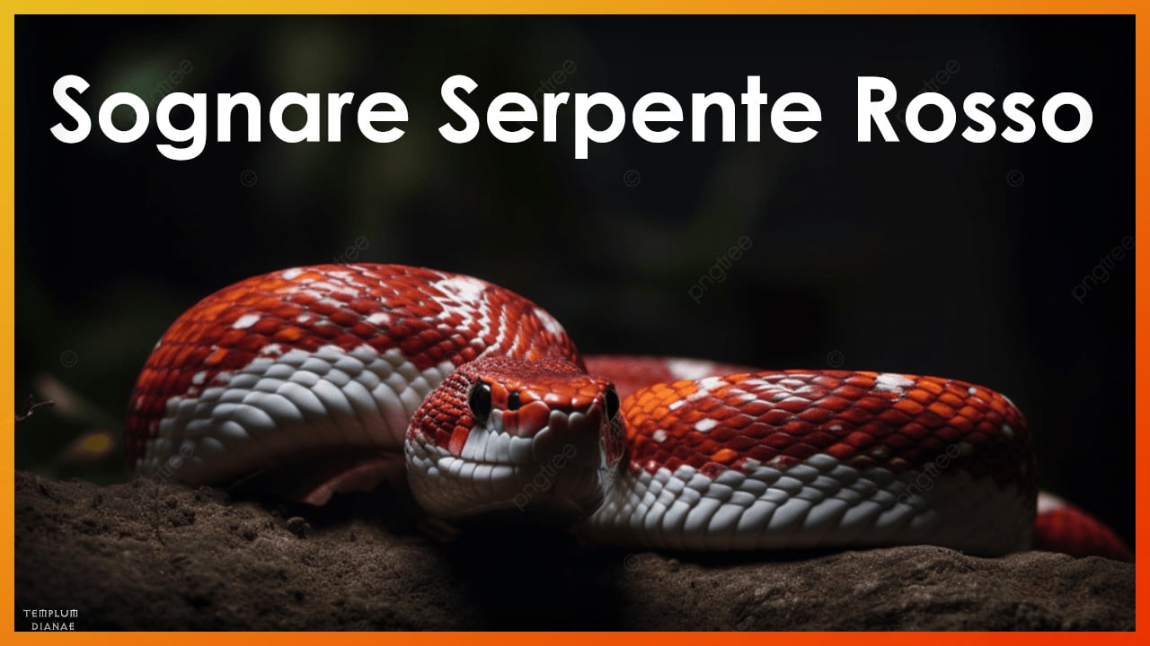 sognare serpente rosso